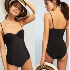 Anthropologie Allihop Smocked One Piece NWOT